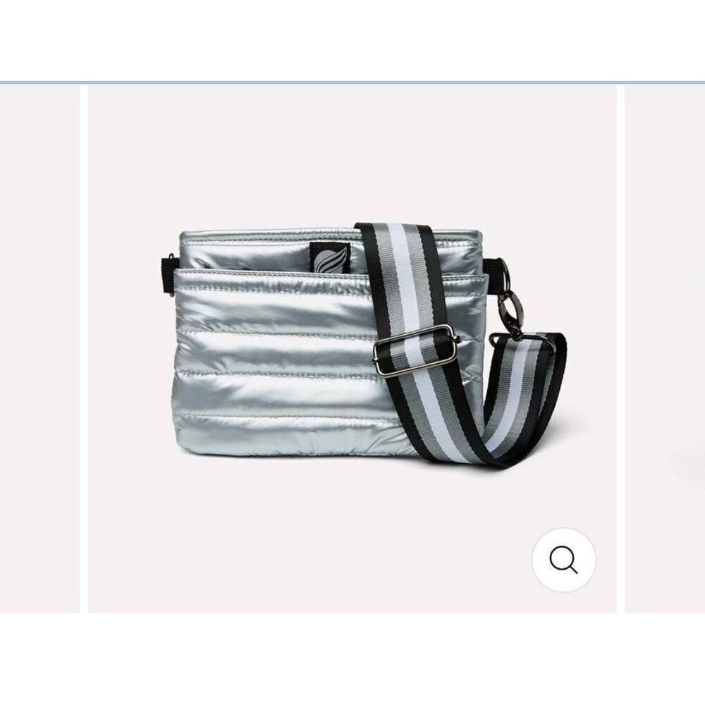 Think Royln Bum Bag/Crossbody in Pearl Silver NWT